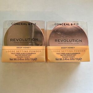 New in Box 2 Makeup Revolution Beauty Conceal & Fix Ultimate Coverage Deep Honey